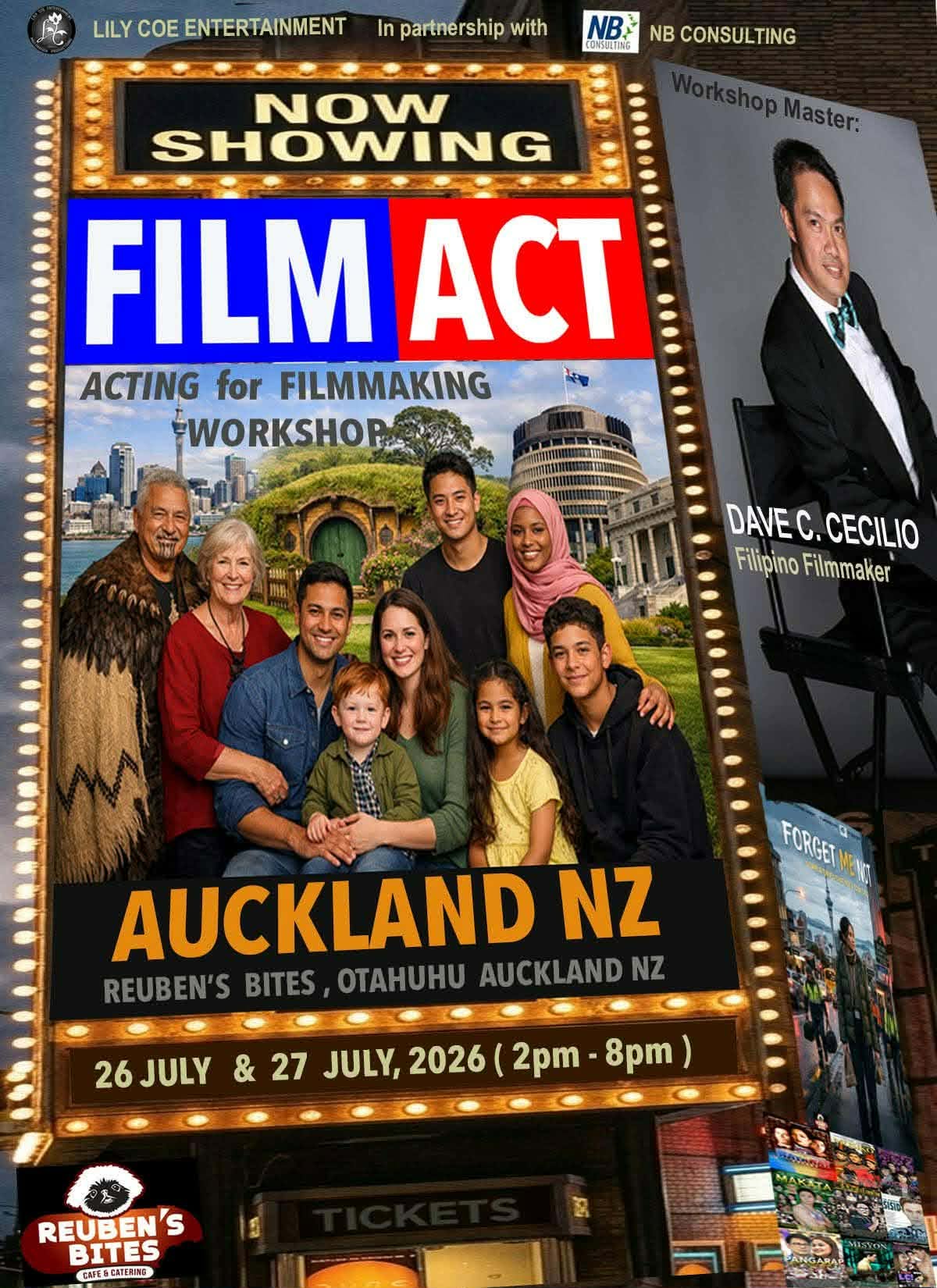 FILMACT acting for filmmaking workshop poster
