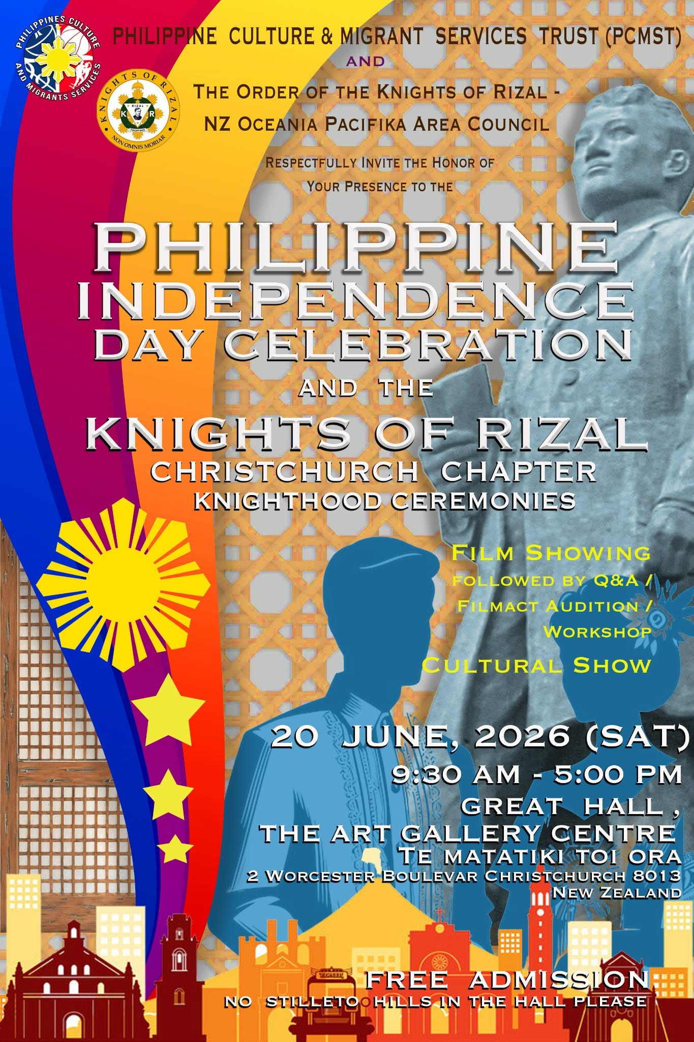 Philippine Independence Day Celebration and Knights of Rizal poster